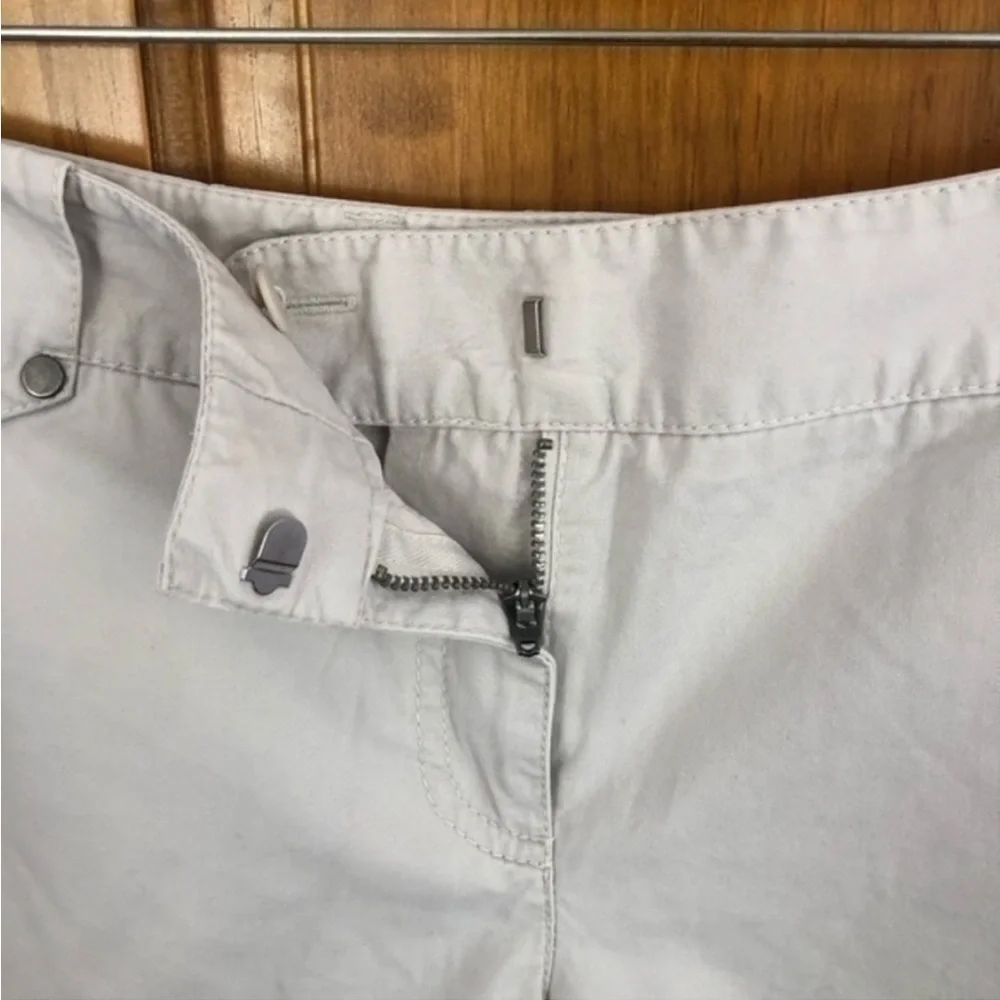 Loft Ann Taylor Cream Colored Grommet Shorts